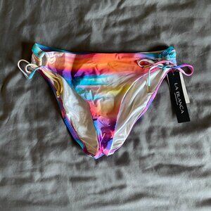 NWT La Blanca SUNSET SHORES Side Tie Hipster Bikini Bottom Size 10